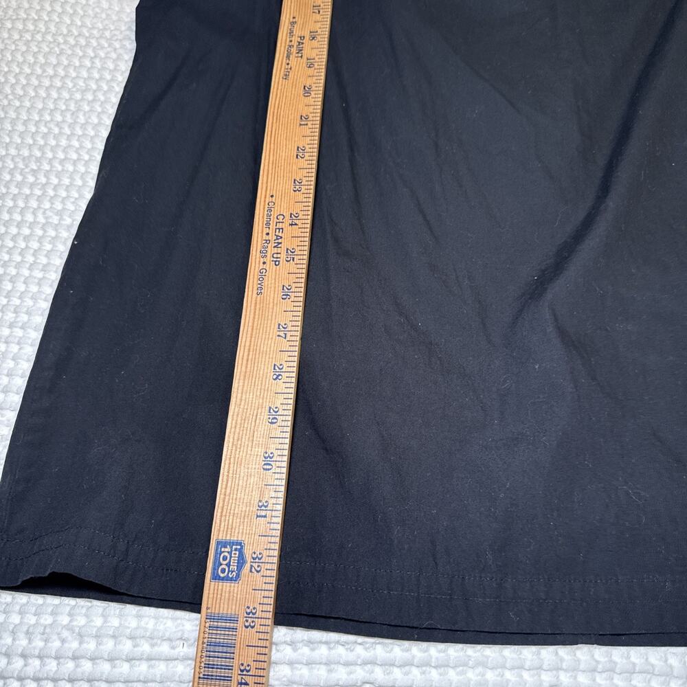 Banana Republic Black Cotton Pullover Key Hole Back Dress Sz M Short Sleeve EUC - Picture 7 of 11